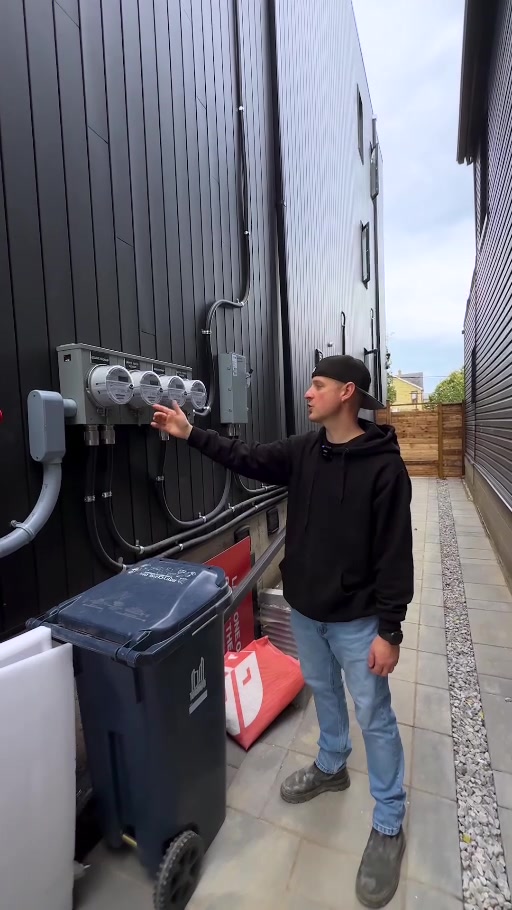 Drew explaining the electrical setup on location