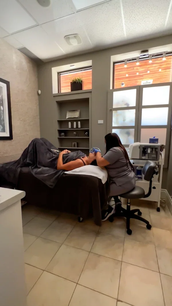 A frame from the treatment content.