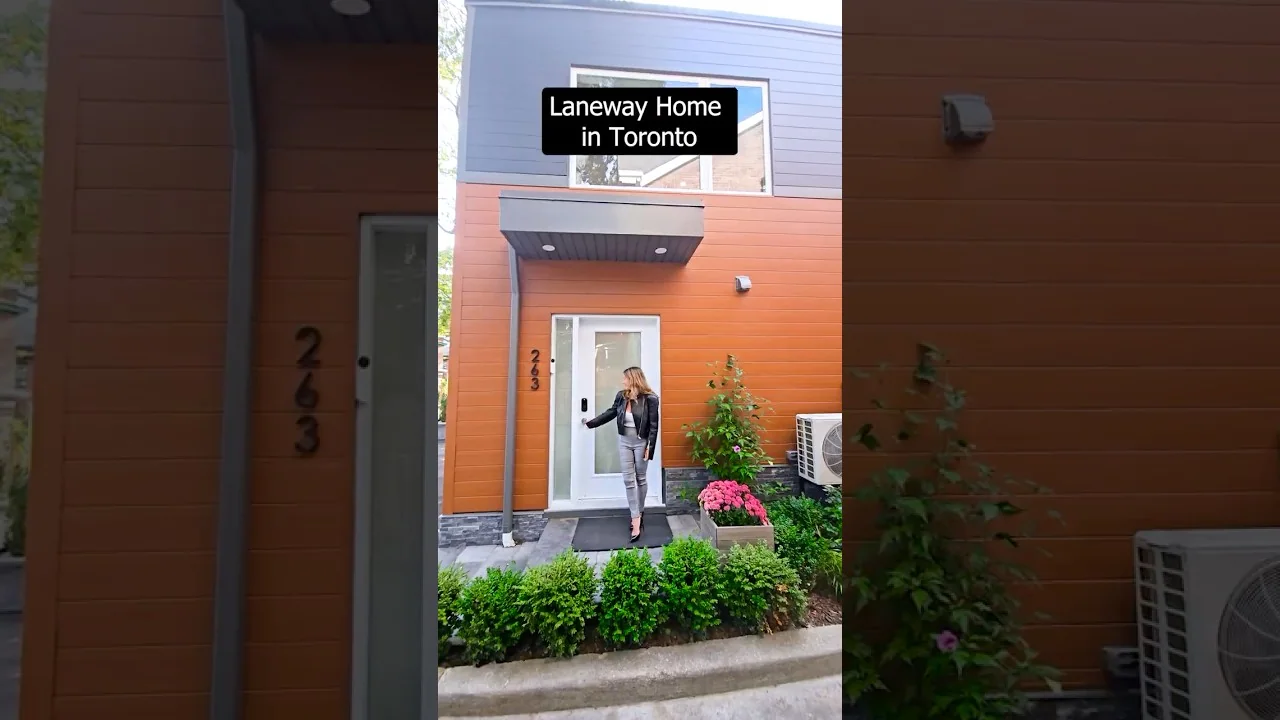 Diana outside a laneway home